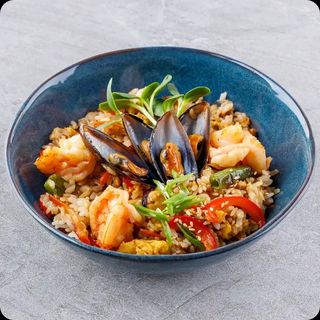 Хібачі рис із морепродуктами