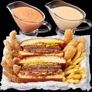 Комбо закусок + Дабл Чізбургер (850 г)