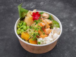 Ліниві суші з простим рисом З Креветкою панко