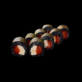 Маки БЛЕК з копченим лососем (8 шт., 120 г)