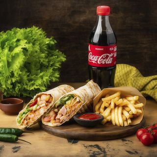 Комбо "Бурум+фрі+соус+кола"