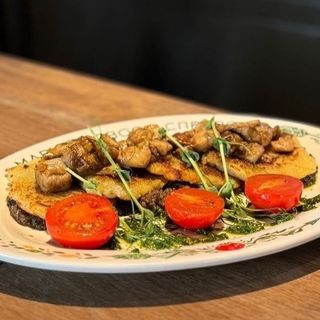 Деруни з грибами