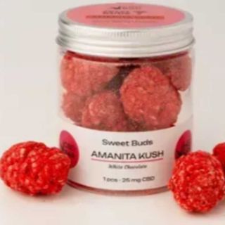 CBD Цукерки-бутони "Amanita Kush", 25мг КБД, 0.5 г мухомору - 1 шт