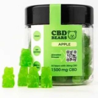Желейні КБД ведмедики зі смаком яблука (Vegan) - 1 шт/30 мг CBD