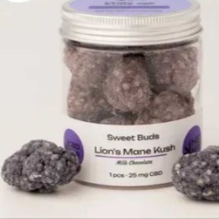 CBD Цукерки-бутони "Lions Mane Kush" , 25 мг КБД, 0.5 г їжовика гребінчастого - 1 шт