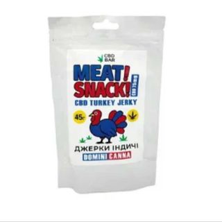 CBD джерки з індички "DominiCanna" - 75 мг КБД, 45 г