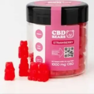 Желейні КБД ведмедики зі смаком полуниці (Vegan) - 1 шт/20 мг CBD