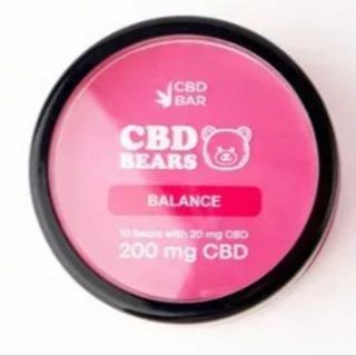 CBD Желейні ведмедики, 200мг КБД, полуниця, 10 шт