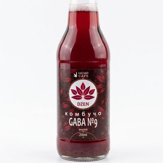 Комбуча GABA №9 DZEN з екстрактом чаю габа, смак Вишня, 200 мл