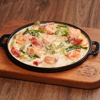 Сковорідка з креветкою (350 гр)