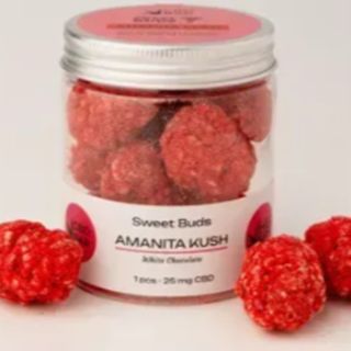 CBD Цукерки-бутони "Amanita Kush", 25мг КБД, 0.5 г мухомору - 1 шт