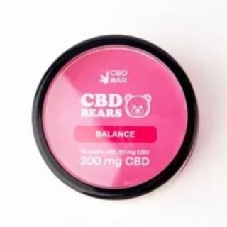 CBD Желейні ведмедики Balance, 200мг КБД, полуниця, 10 шт