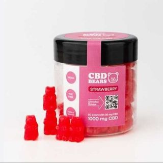 Желейні CBD (КБД) ведмедики зі смаком полуниці (Vegan) - 1 шт/20 мг CBD