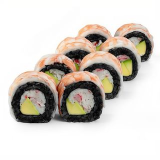 Чорний ролл з креветкою