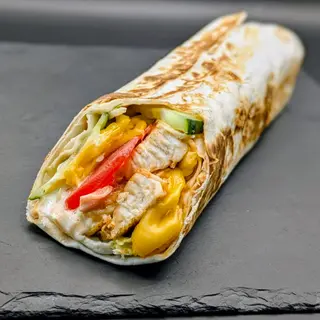 Шаурма сирна з грибами