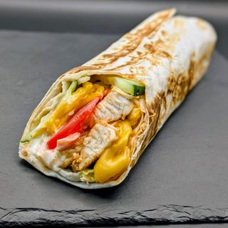 Шаурма сирна з грибами