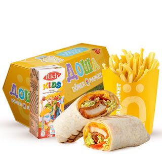 Дитяче меню Доша Шаурма з нагетсами (250г)