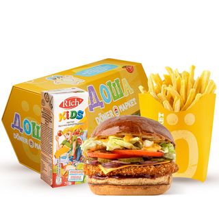 Дитяче меню Доша Бургер з нагетсами (300г)