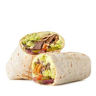 Шаурма фірмова мікс з курочкою та рваною яловичиною середня