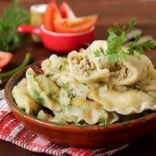 Вареники з мʼясом