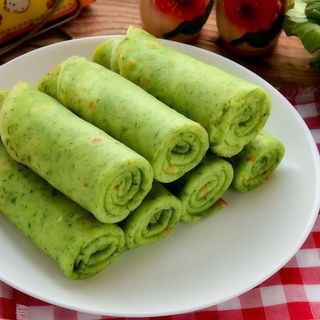 Млинці з шпинатом, шинкою та сиром (200 гр.)