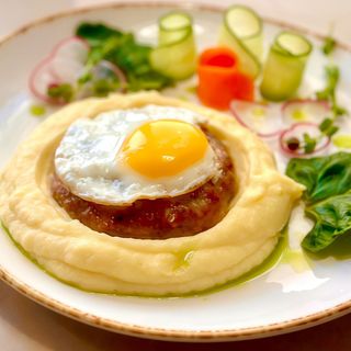 Біфштекс з крем-пюре 