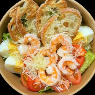 Салат Цезар з креветкою
