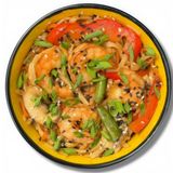 Wok гостра креветка