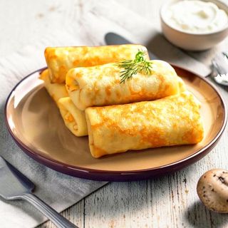NEW! Млинці з курочкою та грибами (190 грам)