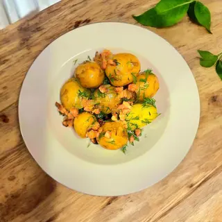 NEW! Картопля молода зі шкварками та кропом(270г)