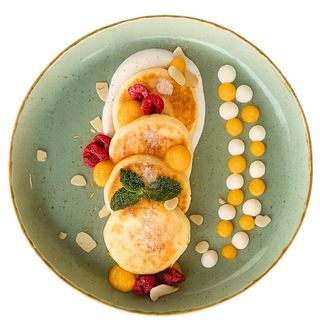 Сирники з гарбузово-апельсиновим мусом