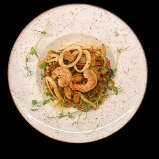 Локшина Мієн скляна бобова локшина з морепродуктами