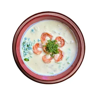 Окрошка з креветками