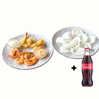 Мікс креветок+Рисові чіпси (12шт/30/100)