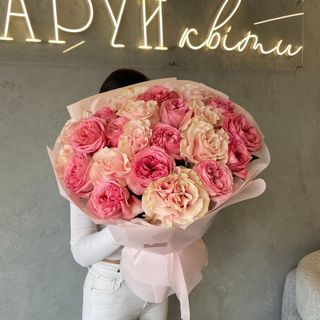 21 мікс яскравої пишної троянди