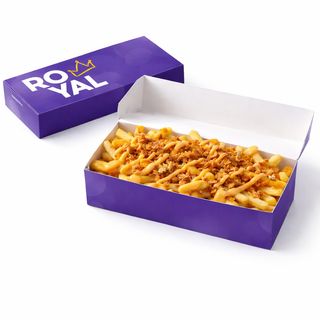 Картопля Фрі з кранч-цибулею та авторським соусом