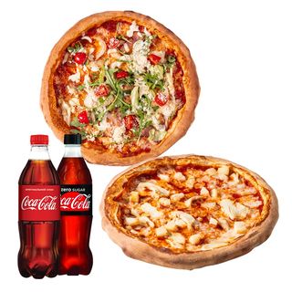 Цезар 30см + Гавайська 30см + 2×Cola