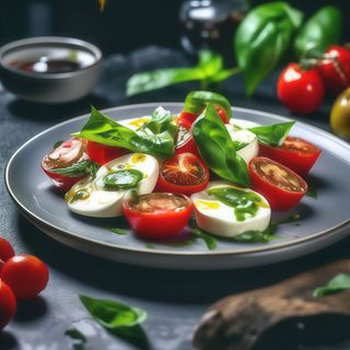 Салат капрезе з бебі-моцарелою та песто (220г)