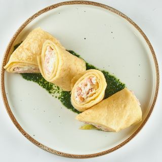Млинці з шинкою та моцарелою
