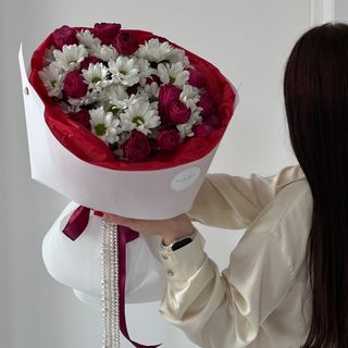 Букет «Хризантема (5) та Домініка (6)»