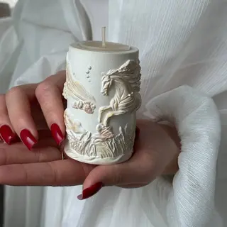 Підсвічний «Кінь орнамент»