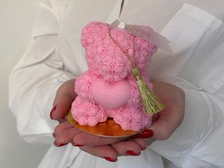 Свічка «Романтичний Ведмедик» рожевий