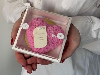 Свічка «Романтичне серце » рожеве