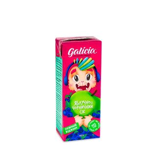 Сік Galicia яблучно-чорничний 0.2 л