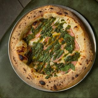 Піца з шинкою та шпинатом (500г)