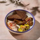 Мариновані овочі з копченим салом (250г)