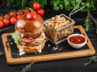 Дабл Чізбургер Біфштекс курячий  (730гр)