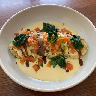 Сирники солоні з лососем