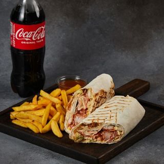 Комбо шаурма зі свининою