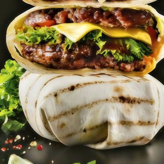 Бургер в лаваші з телятиною